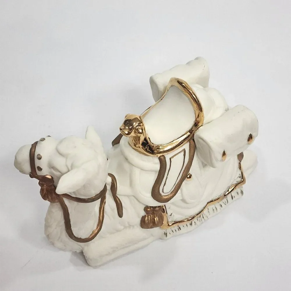 RAZ IMPORTS Nativity Holiday Bisque & Gold Camel Figure Replacement Figure‎